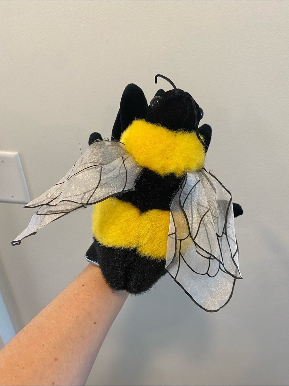 Folkmanis bee puppet bumble honey bee hand glove toy